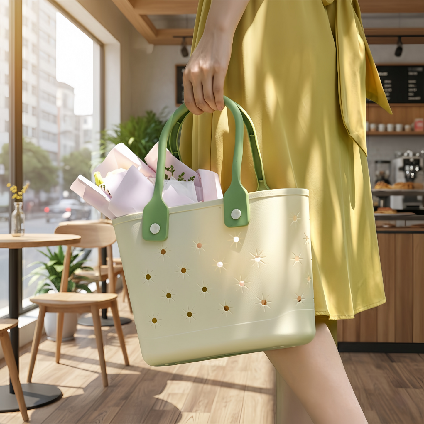 Daisy Pastel Utility Tote